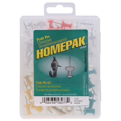 PUSH PIN KIT ASSTD. 1.5OZ | Ferreteria Maderas 3C